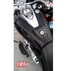 Leather tank panel for Kawasaki Vulcan 900 Classic