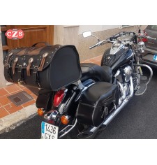 Leather tank panel for Kawasaki Vulcan 900 Classic