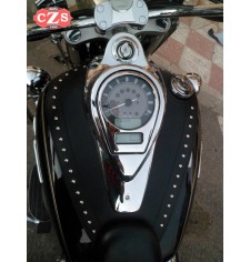 Leather tank panel for Kawasaki Vulcan 900 Classic