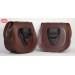 Set of saddlebags for Triumph Bonneville T100 mod, BANDO Basic Adaptable - Brown -