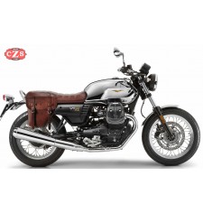 Set de Alforjas para Moto Guzzi V7 III mod, CENTURION Básica Adaptables - Marrón 