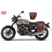 Set of saddlebags for Guzzi V7 III mod, CENTURION Basic Adaptable - Brown -