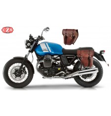 Set de sacoches pour Guzzi V7 III mod, CENTURION Basic Adaptable - Brun -