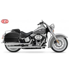 Alforjas Rígidas para Softail Deluxe FLSTN Harley Davidson mod, SAHARA Básica Adaptables