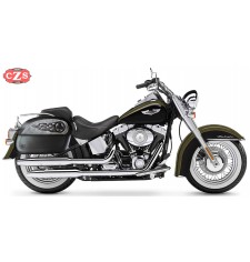 Alforjas Rígidas para Softail Deluxe FLSTN Harley Davidson mod, SAHARA Básica - Adaptables