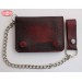 Basic Biker Wallet with Metal Chain (10 x 12 cm) - Black -