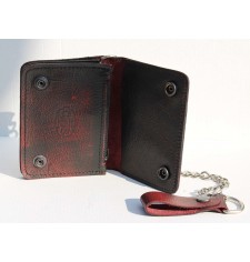 Basic Biker Wallet with Metal Chain (10 x 12 cm) - Black -