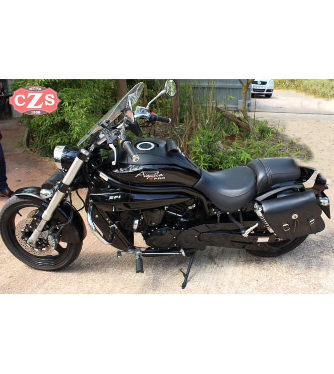 Satteltaschen für Hyosung Aquila 125 mod, APACHE Klassische Anpassungsfähig 