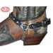 Arnes de  Botas  MARRON con 3 conchos