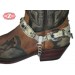 Arnes de  Botas  MARRON con 3 conchos