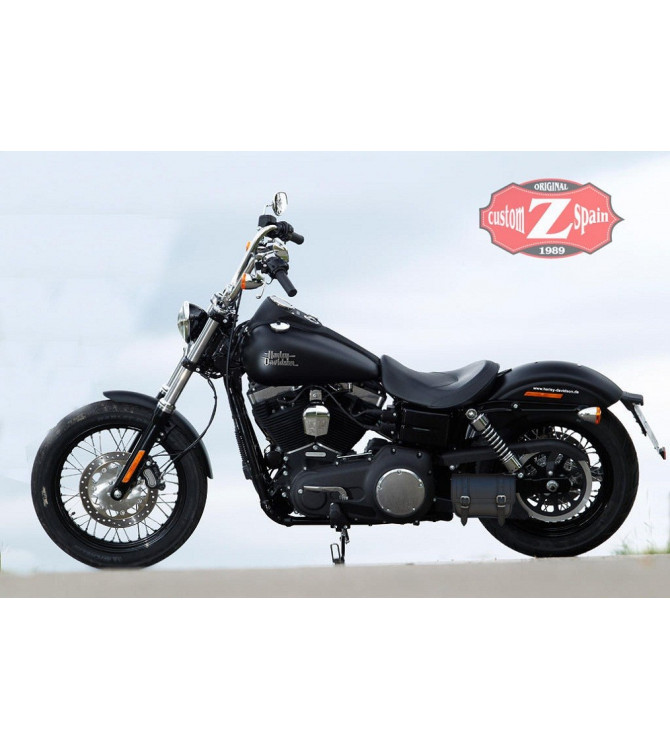 Lateral saddlebags Black Calysto document holder