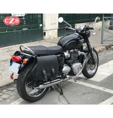 Set de sacoches pour Triumph Bonneville T100 mod, SCIPION Basic Adaptable - Noir