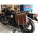 bisaccia lato per Triumph Bonneville T100-T120 mod, ADAPTABLE BAND di base - marrone -