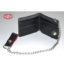 Cartera con Cadena Basica Negra 10 x 15