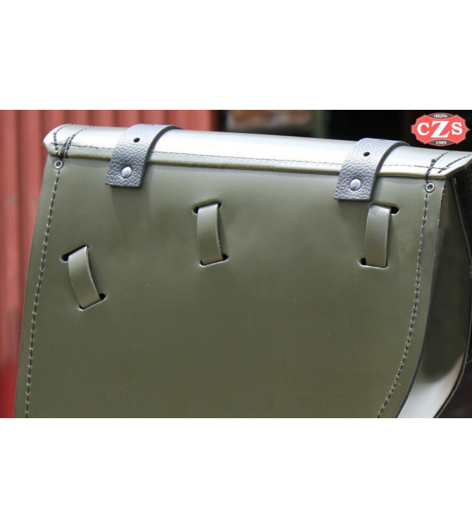Sacoche gauche Royal Enfield Battle Green 350 / 500cc mod, CENTURION PLATOON Basique Spécifique