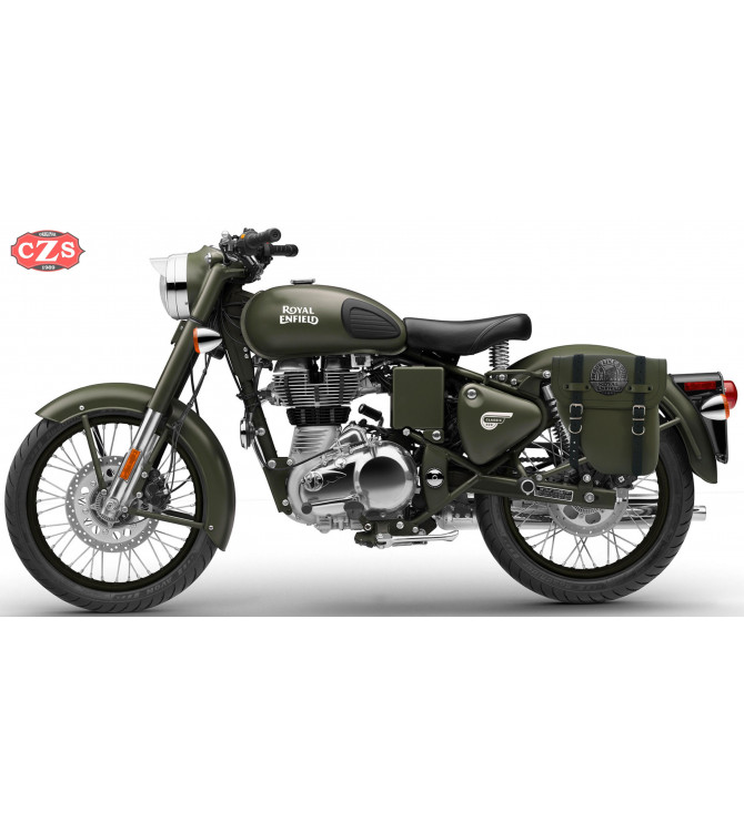 Sacoche pour Royal Enfield - Battle Green 350/500cc mod, CENTURION PLATOON Spécifique - GAUCHE