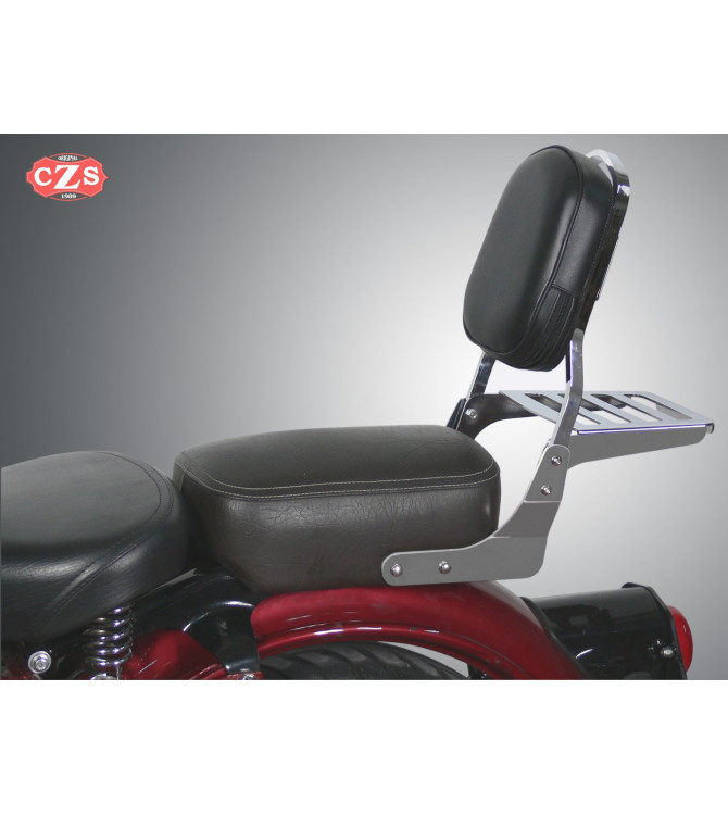 Backrest with luggage rack for Kawasaki Vulcan 500 Classic