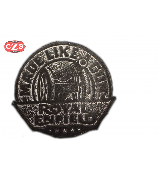 Parche de cuero vintage  Royal Enfield - MADE LIKE GUN -