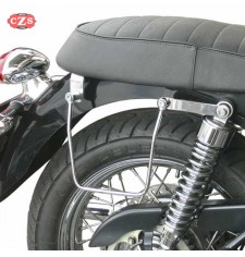 Saddlebags Triumph Bonneville. T100 - T120  mod, Specific APACHE Basic - Brown -