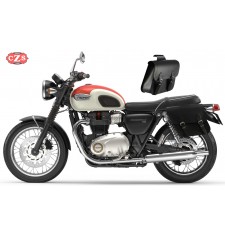 Satteltaschen für Triumph Bonneville T100/120 mod, APACHE Basis Anpassungsfähig - Braun -