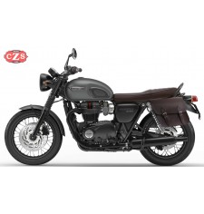 Alforjas para Triumph Bonneville T100/120 mod, APACHE Básicas Adaptables - MOKA -