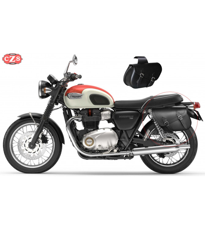 Satteltaschen für Triumph Bonneville T100-T120  mod, ALHAMA Basis - Anpassungsfähig