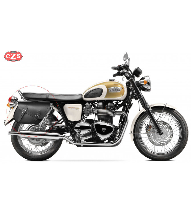 Sacoches pour Triumph Bonneville T100-T120 mod, ALHAMA Basique - Adaptables