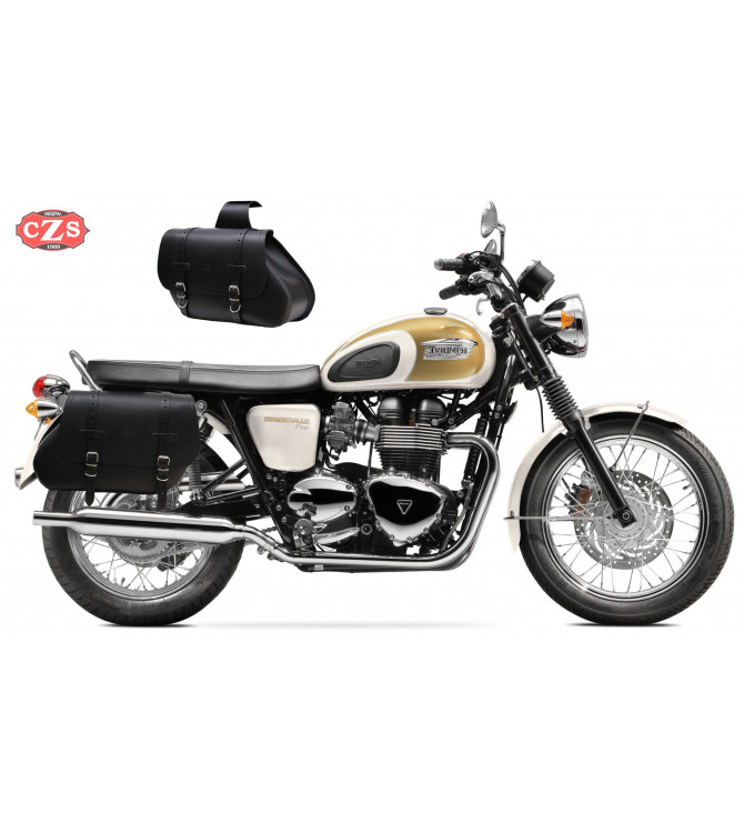 Juego de Alforjas para Triumph Bonneville T100-T120  mod, COMANDO Básicas - Adaptables