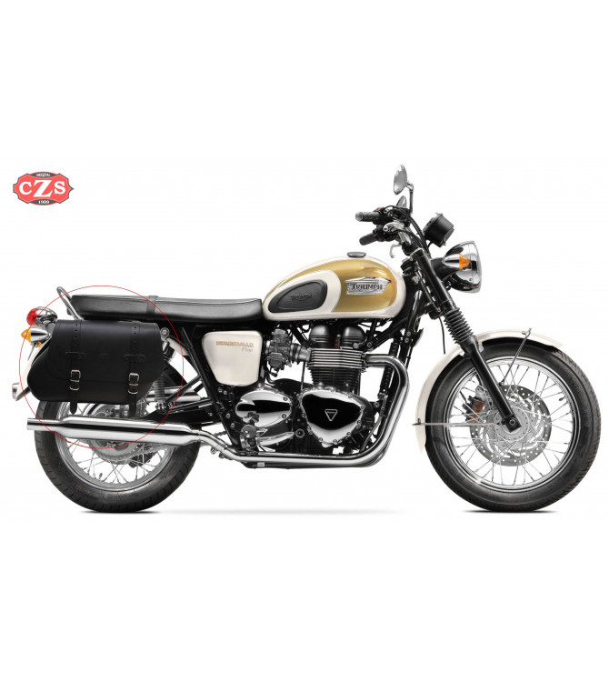 Juego de Alforjas para Triumph Bonneville T100-T120  mod, COMANDO Básicas - Adaptables
