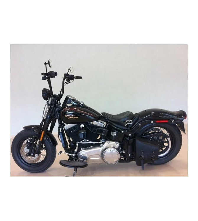 Alforja de basculante para Sportsters Harley Davidson mod, LEGION color cuero