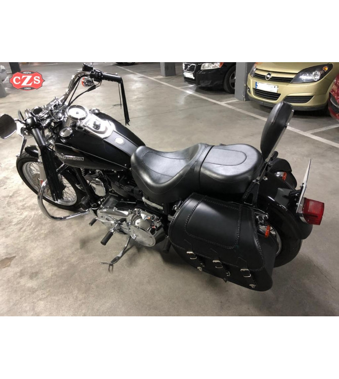 Rigid Saddlebags for Dyna Harley Davidson mod, SUPER STAR Basic - Braided - Specific