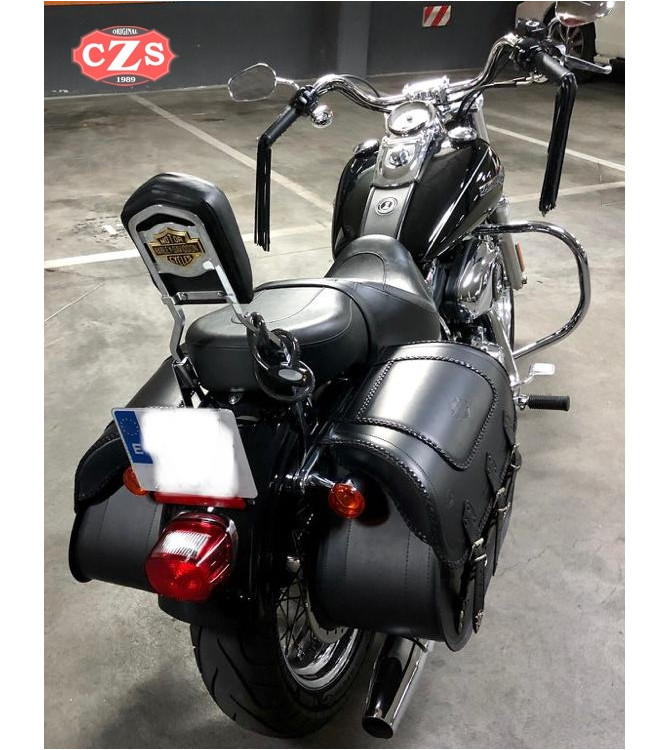 Juego de Alforjas Rígidas para Dyna Harley Davidson mod, SUPER STAR Básica - Trenzados - Específica