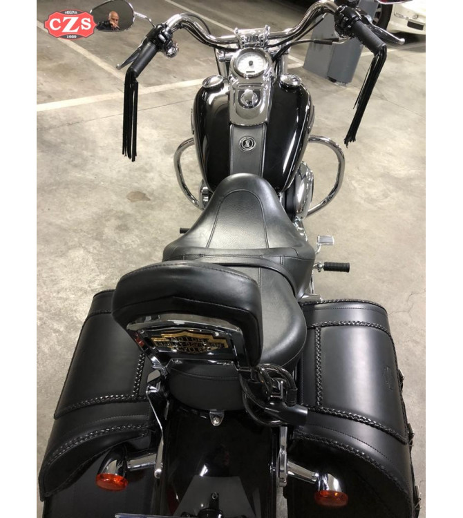 Juego de Alforjas Rígidas para Dyna Harley Davidson mod, SUPER STAR Básica - Trenzados - Específica