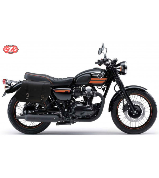 Set de sacoches pour W800 - W650 kawasaki - mod, BASIC ALHAMA - Spécifique