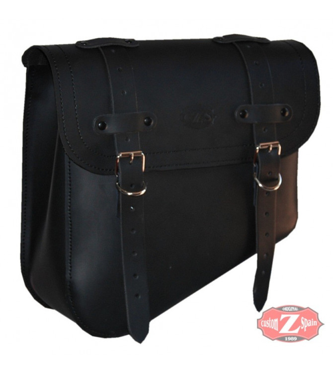 Alforja de basculante para Sportsters Harley Davidson mod, LEGION color cuero