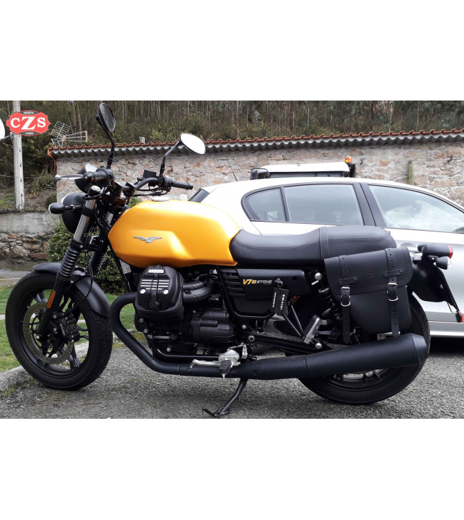 Sacoche pour Guzzi V7 III mod, CENTURION Adaptable - GAUCHE