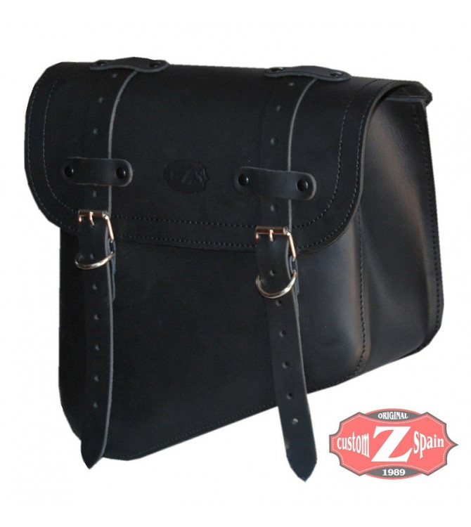 Alforja de basculante para Sportsters Harley Davidson mod, LEGION color cuero