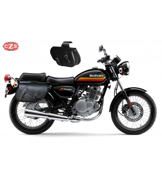 Juego de Alforjas para Suzuki TU 250X mod, ALHAMA Básica - Adaptables