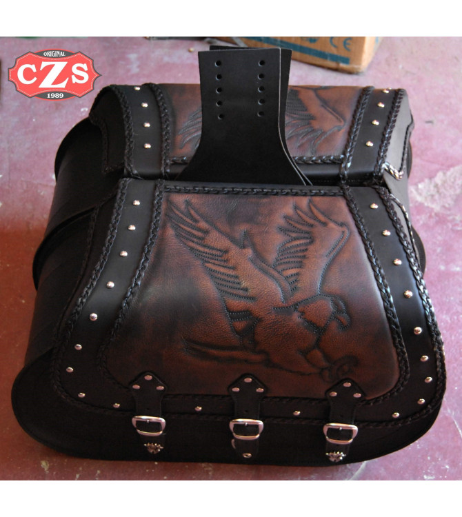 Starr Satteltaschen mod, CAMPEADOR Basis Celtic - Steinadler - UNIVERSAL