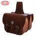 Leather saddlebags - RIFLE Classic, light brown