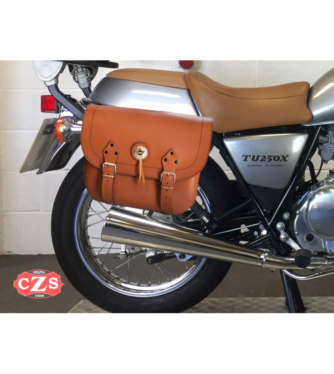 Satteltaschen für Suzuki TU250X mod, RIFLE Basis - Hellbraun - Anpassungsfähig