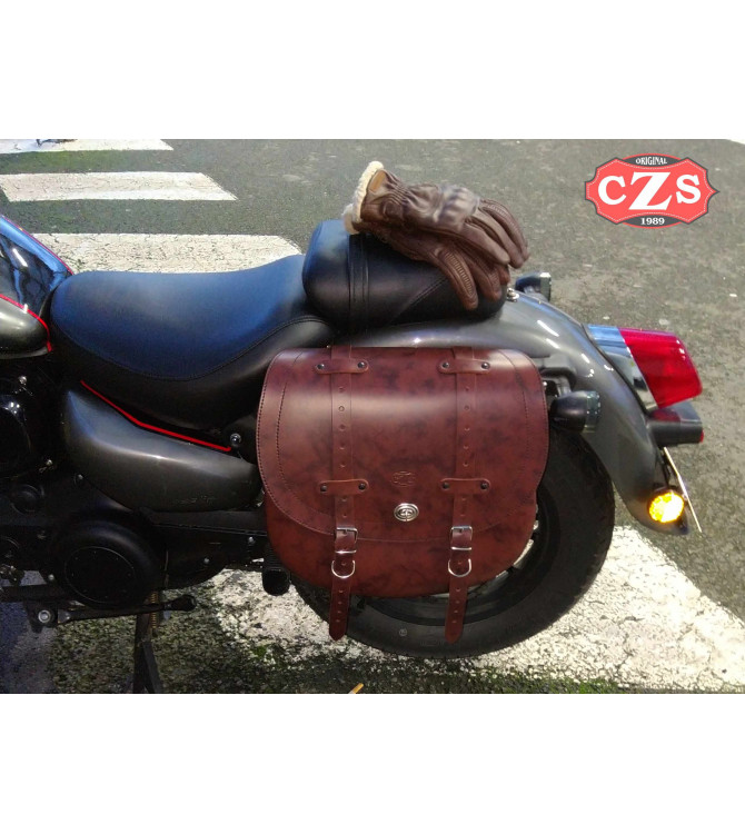 Side saddlebag for Daelim Day Star mod, BANDO Basic Adaptable - Brown -