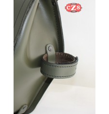 Saddlebag for Royal Enfield Battle Green mod, CENTURION PLATOON Specific - Black Star - RIGHT