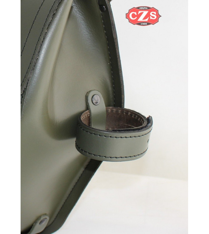 Alforja para Royal Enfield Battle Green mod, CENTURIÓN PLATOON Específica - White Star - DERECHA