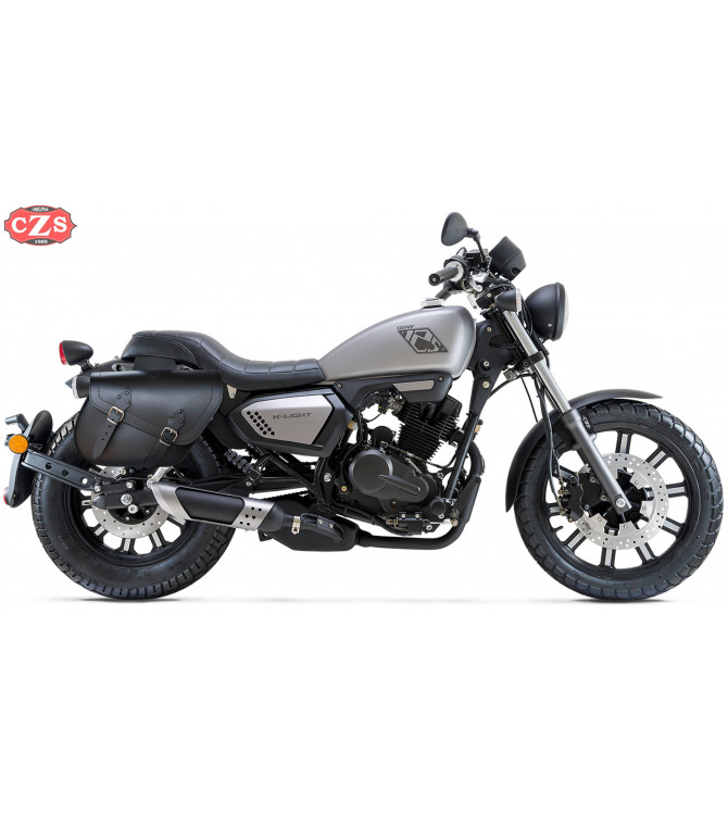 Satteltaschen für Keeway Superligh 125/200 mod, ALHAMA Basis - Anpassungsfähig