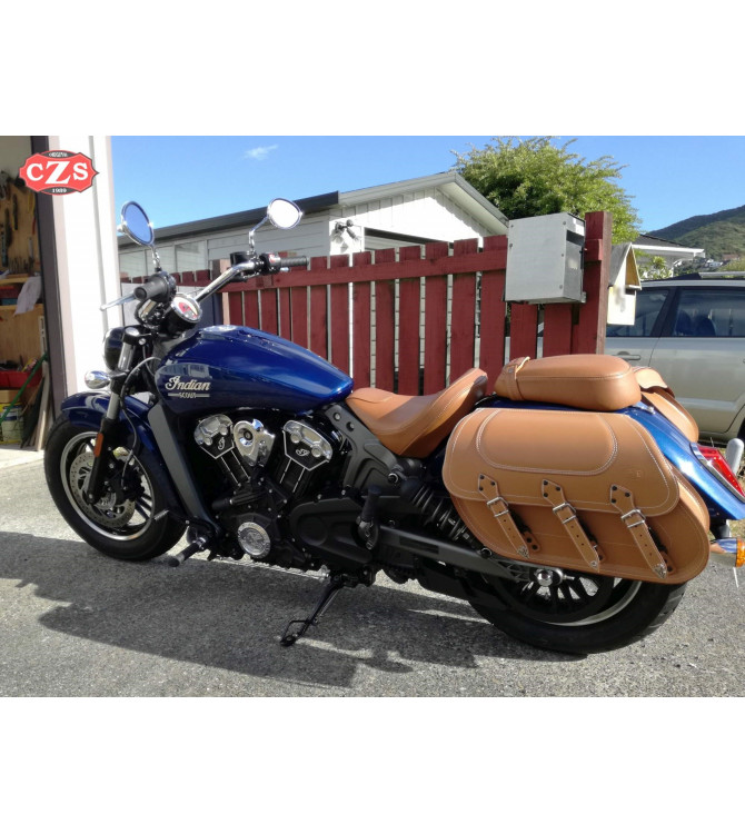 Starr Satteltaschen für Indian Scout Sixty mod, IBER Basis - Camel - Anpassungsfähig