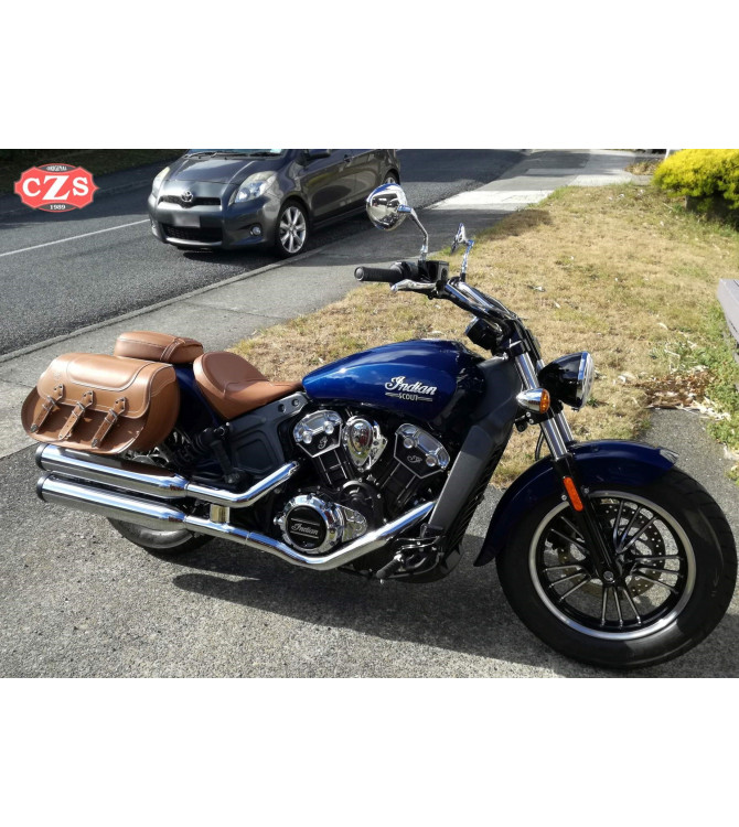Starr Satteltaschen für Indian Scout Sixty mod, IBER Basis - Camel - Anpassungsfähig