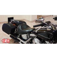 Alforjas Rígidas para Softail Deluxe FLSTN Harley Davidson mod, SAHARA Básica - Adaptables