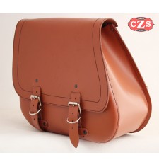 Saddlebag for Sportster Harley Davidson mod, SCIPION Basic - Light brown - Adaptable - LEFT