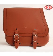 Saddlebag for Sportster Harley Davidson mod, SCIPION Basic - Light brown - Adaptable - LEFT